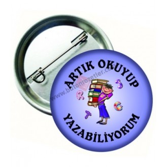 Okuma Bayramı Mavi Rozet 44 mm Okuma Bayramı Mavi Rozet 44 mm