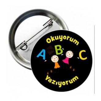 Okuyorum Yazıyorum Öğrenci Rozetleri Okuyorum Yazıyorum Öğrenci Rozetleri