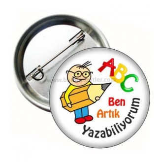 Ben Artık Yazabiliyorum Motivasyon Rozet Ben Artık Yazabiliyorum Motivasyon Rozet