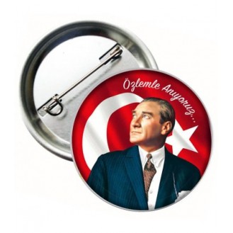 Özlemle Anıyoruz Atatürk Yaka Rozetleri Özlemle Anıyoruz Atatürk Yaka Rozetleri