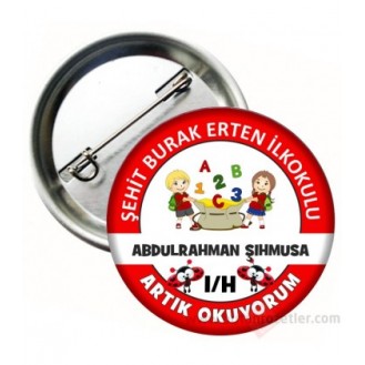 İsimli Artık Okuyorum Rozeti Uğur Böcekli İsimli Artık Okuyorum Rozeti Uğur Böcekli