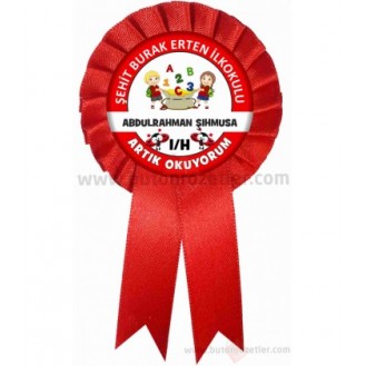 İsimli Artık Okuyorum Rozetli Kokart Uğur Böcekli İsimli Artık Okuyorum Rozetli Kokart Uğur Böcekli