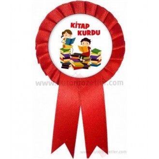 Kitap Kurdu Saten Yaka Kokart Kırmızı Kitap Kurdu Saten Yaka Kokart Kırmızı