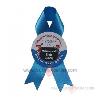 İsimli Artık Okuyorum Rozeti Karton Baskılı 06