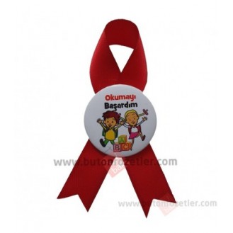 Okumayı Öğrendim Kurdaleli Rozet 16