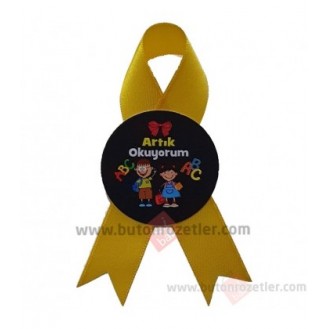 Artık Okuyorum Rozet Karton Baskılı 050