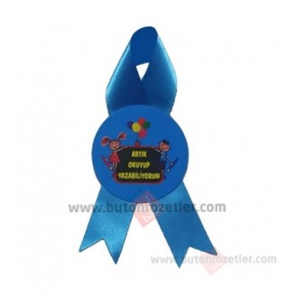 Mavi Kurdeleleli Okuma Rozeti 052